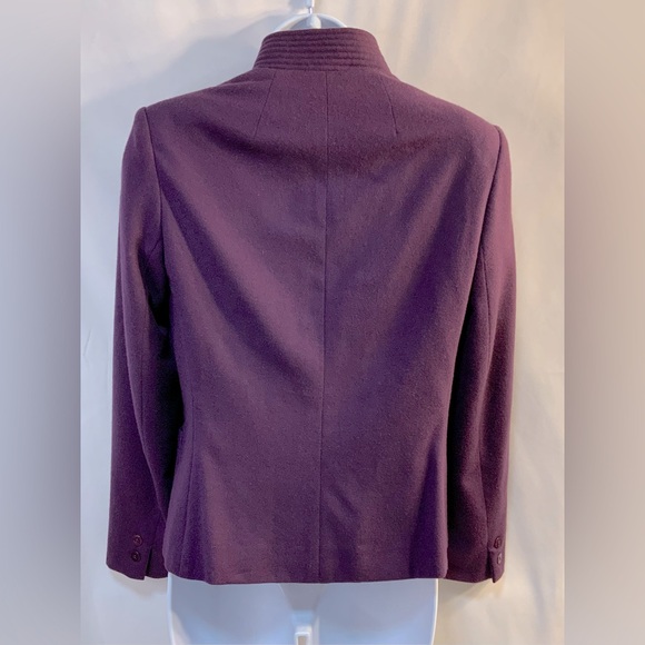 Intuitions Women’s Purple Wool Jacket - Picture 2 of 5